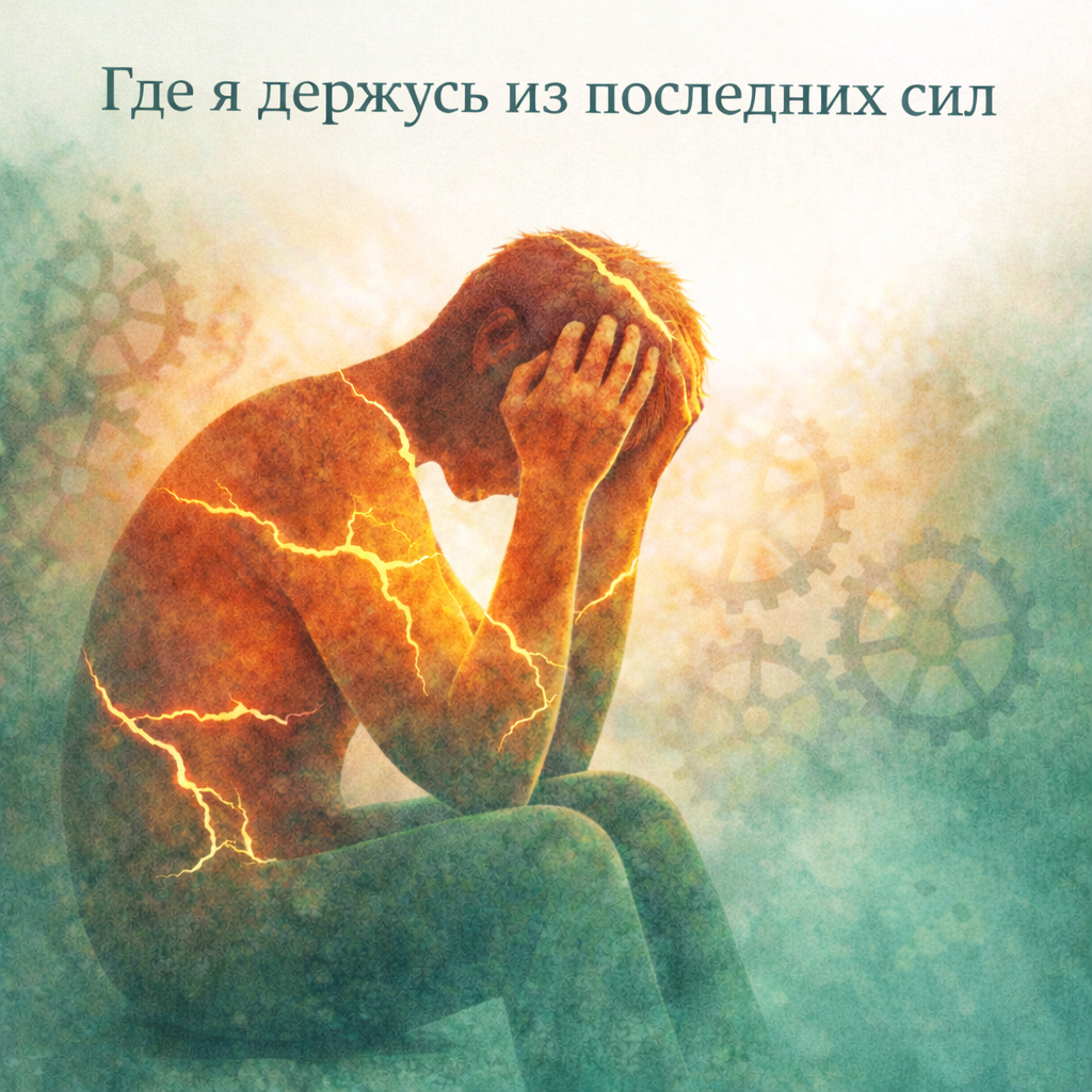 Где я держусь из последних сил — иллюстрация к практике