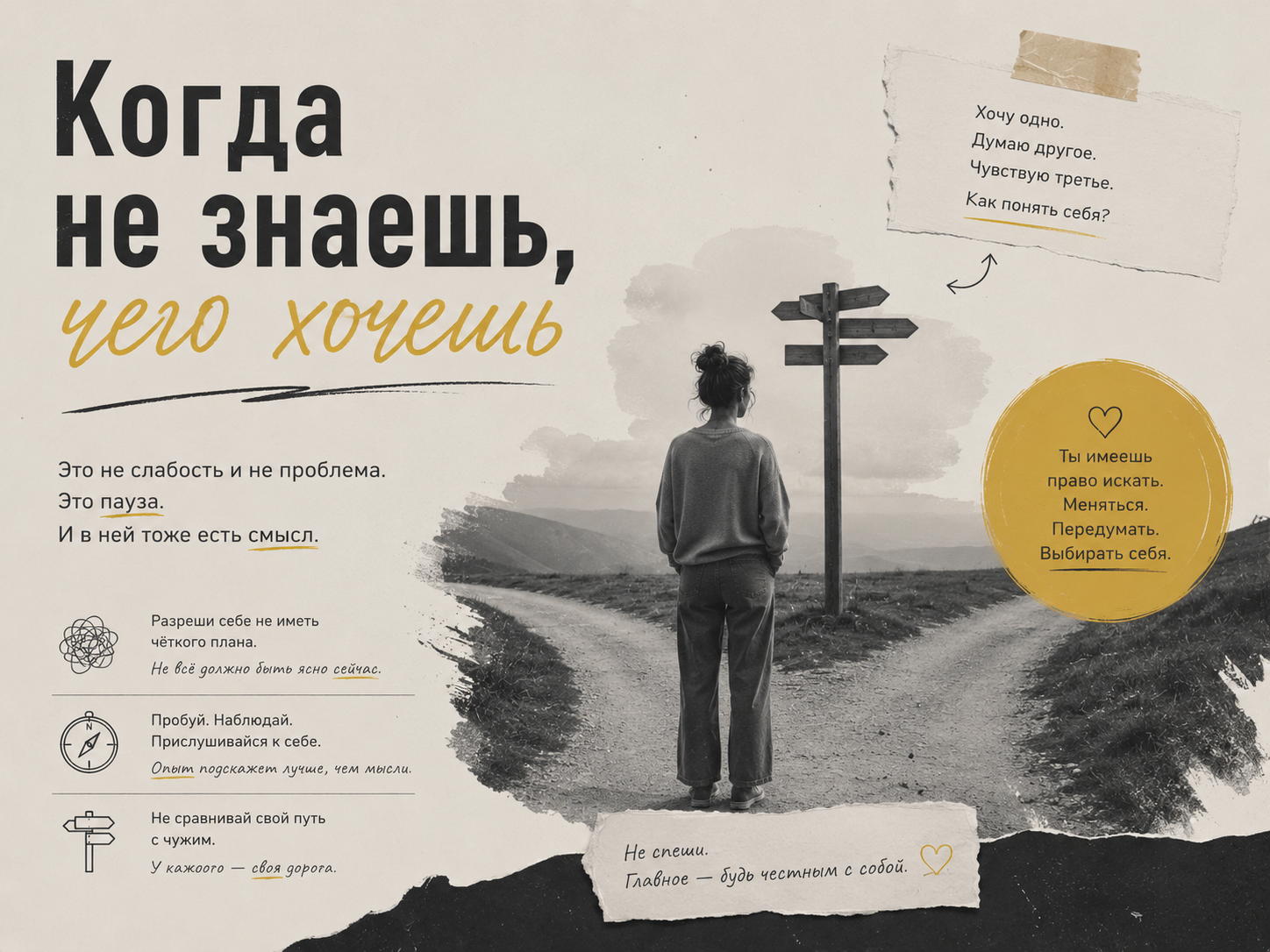 Когда не знаешь, чего хочешь — иллюстрация к практике