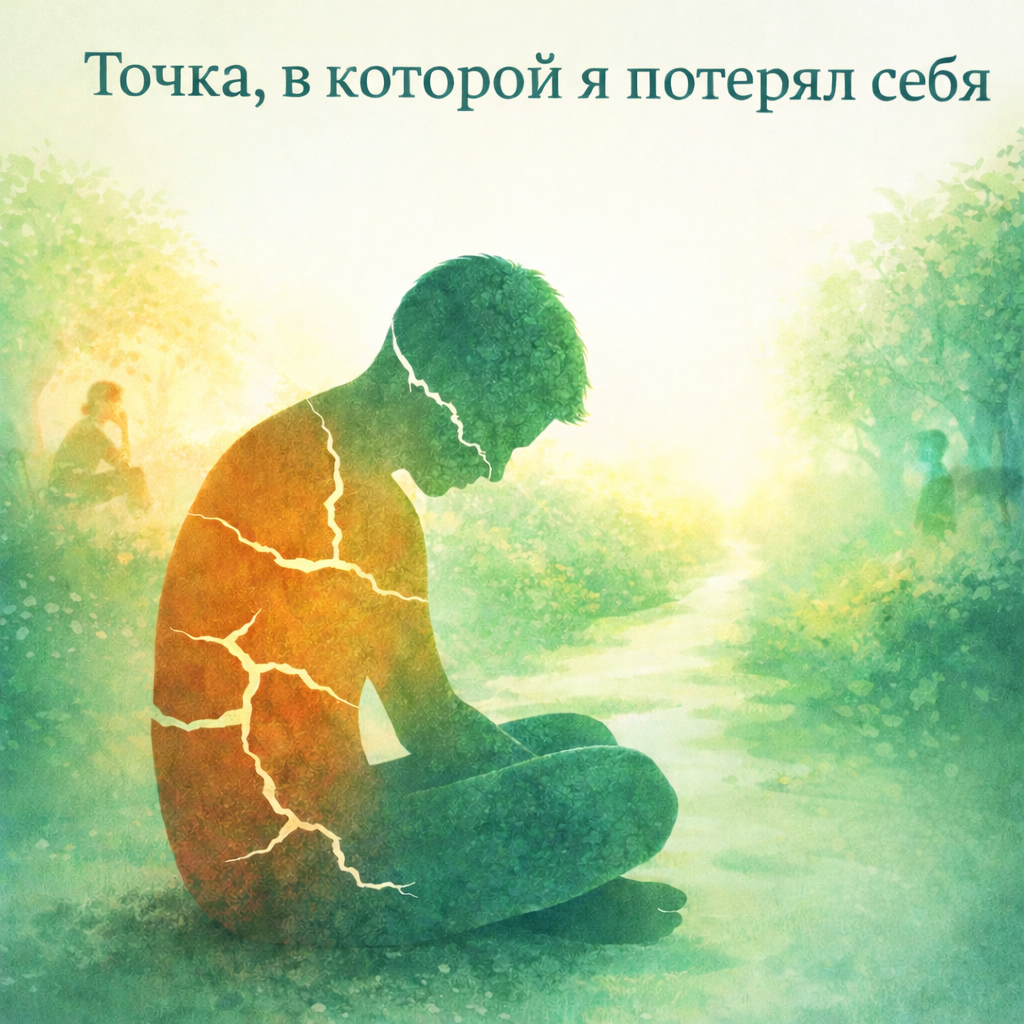 Точка, в которой я потерял себя — иллюстрация к практике